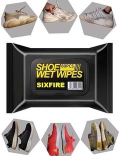 MINDKING Wipes Shoe Wipes 1 Pack of 80 Pcs Instant Sneaker Cleaner Shoe Cleaning Wipes Sports, Velour, Leather, Canvas Shoe Cleaner (White)