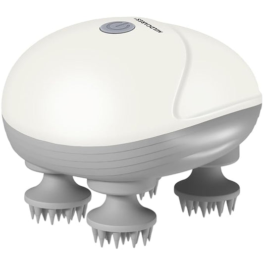 MildCares Smart Scalp Massager – Waterproof, Rechargeable 4D Rotating Head Massager for Hair Growth & Stress Relief