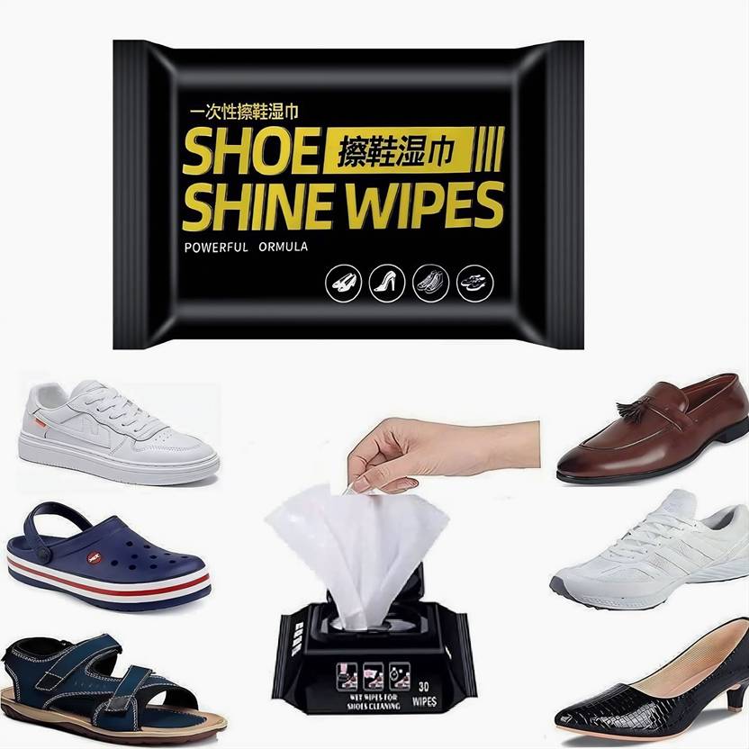 MINDKING Wipes Shoe Wipes 1 Pack of 80 Pcs Instant Sneaker Cleaner Shoe Cleaning Wipes Sports, Velour, Leather, Canvas Shoe Cleaner (White)