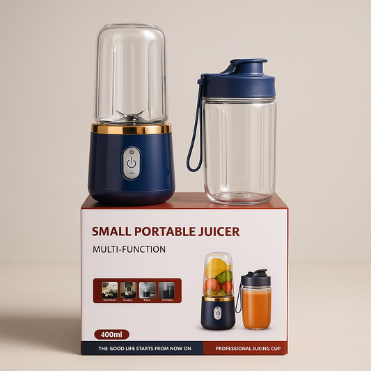 Portable Juicer Blender – USB Rechargeable Smoothie Maker | 400ml Travel Blender