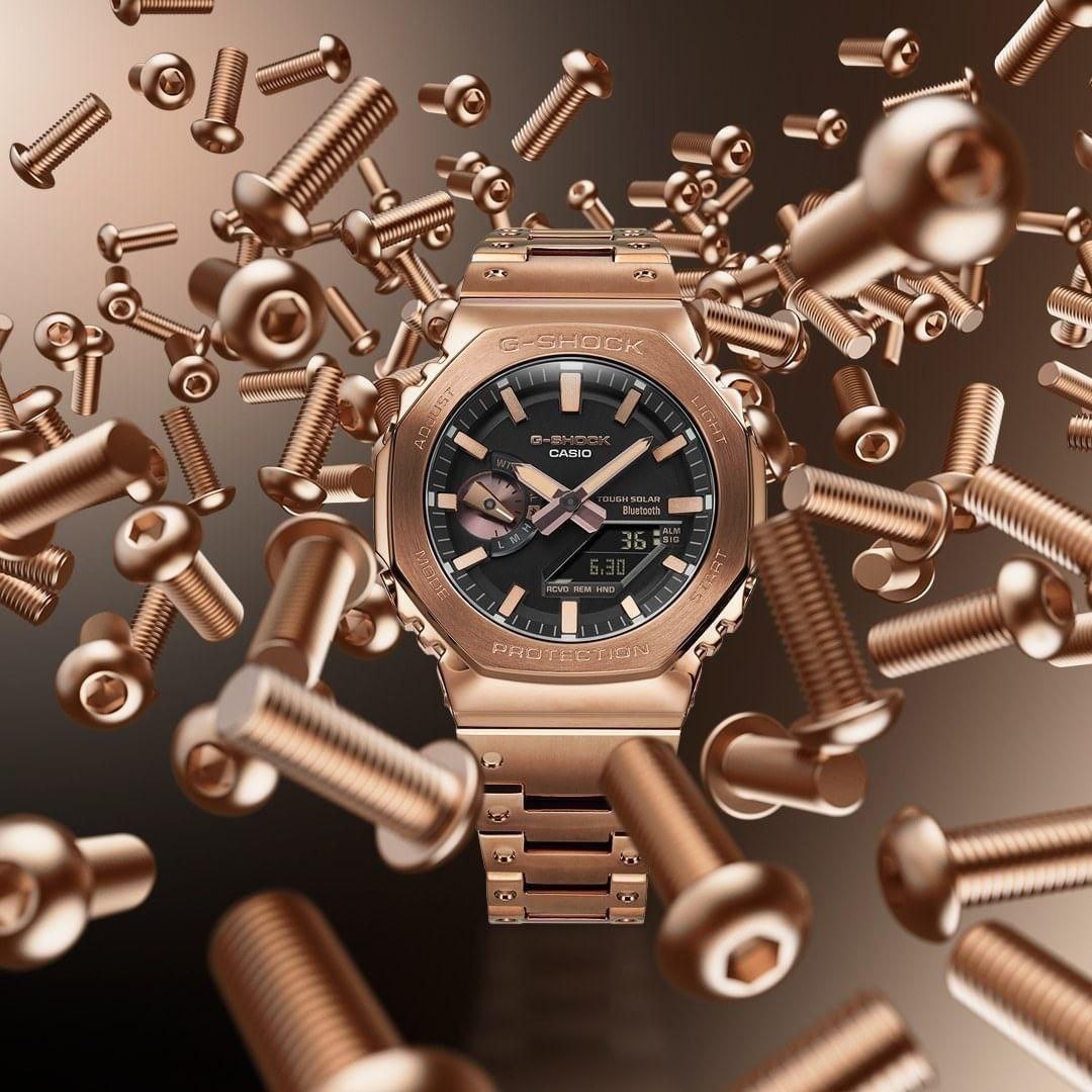 G-Shock GM-B2100 Full Metal Unisex Watch | Impact & Water Resistant | Stainless Steel Strap & AutoLight | Premium Digital Display
