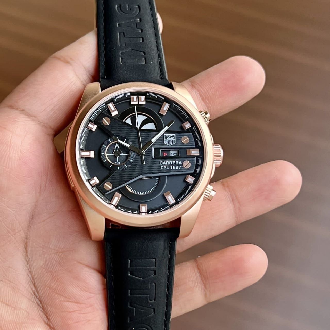Tag Heuer CR7 Quartz Chronograph Men’s Watch – Luxury Sports Style, 7A Quality