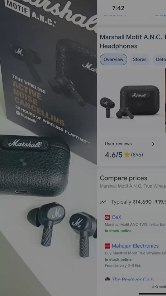 Marshall MOTIF Premium Earbuds